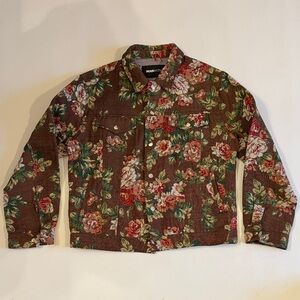 Floral Brown Jacket by Fashion Nova